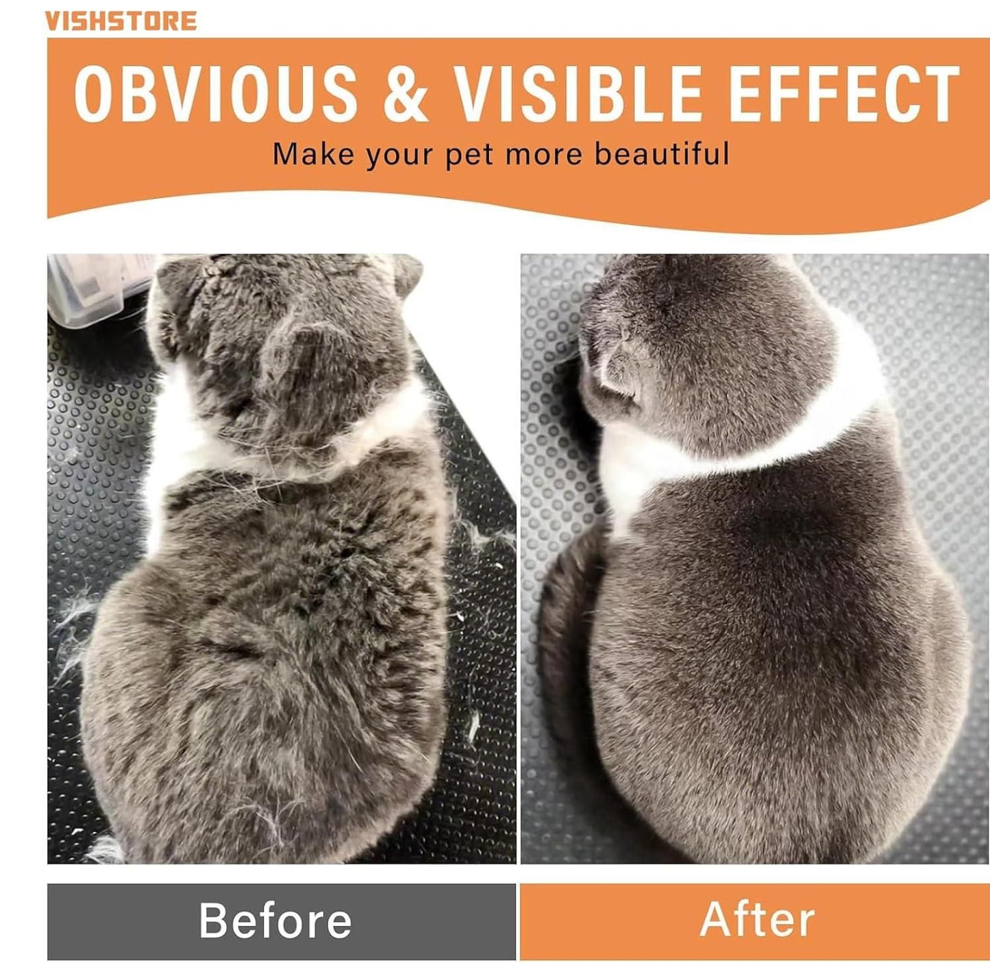 Steam Brush for Dogs & Cats
