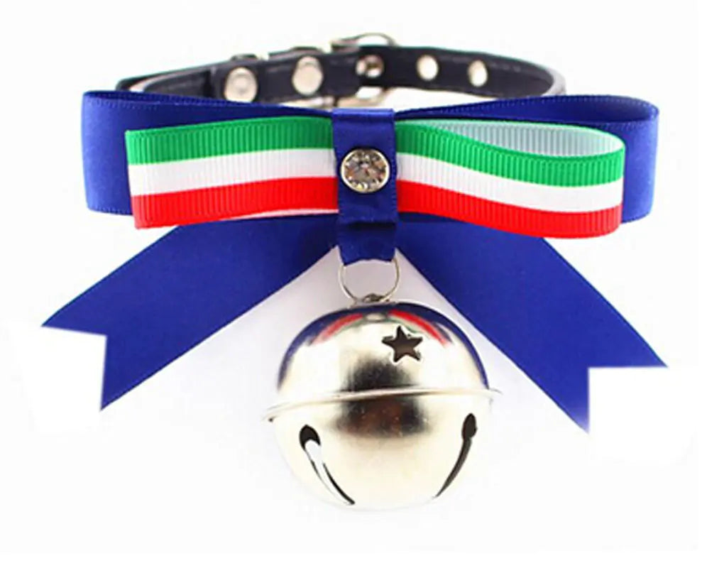 Adjustable Bowtie Collars with Bell for Pets