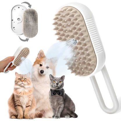 Steam Brush for Dogs & Cats