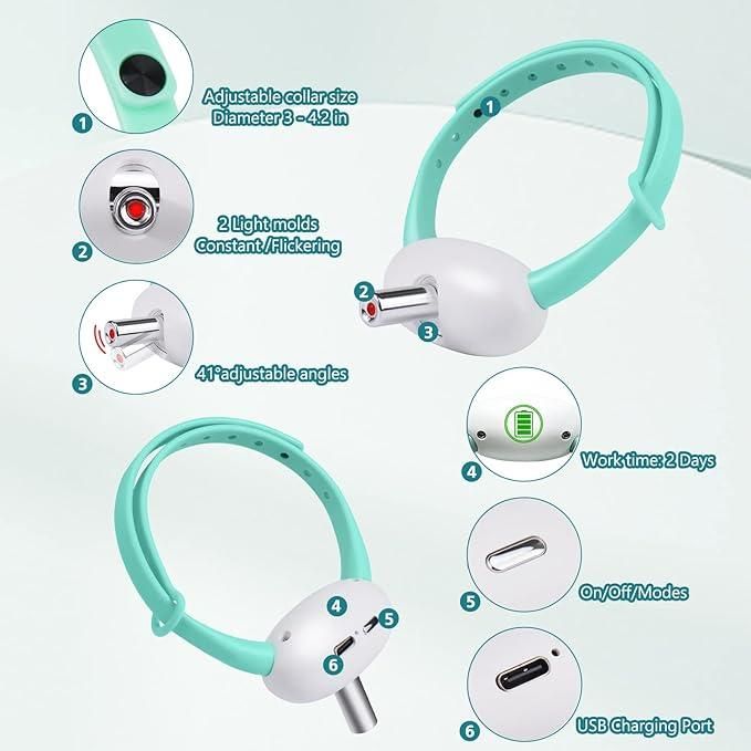 Pet Laser Collar Self-Teasing Toy