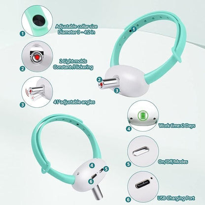 Pet Laser Collar Self-Teasing Toy