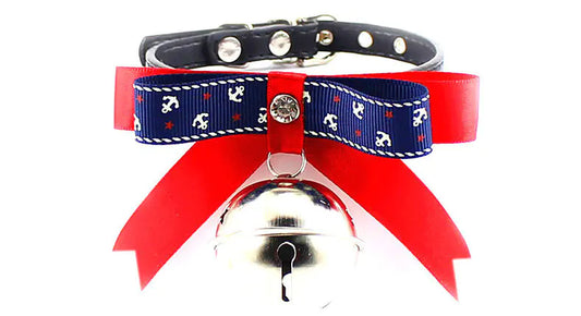 Adjustable Bowtie Collars with Bell for Pets